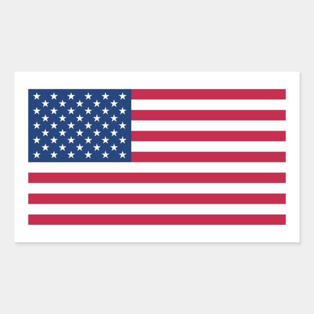 Pegatina de Bandera de Estados Unidos (Anverso)