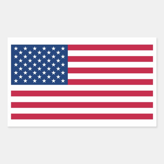 Pegatina de Bandera de Estados Unidos (Anverso)