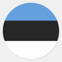 Pegatina de bandera de Estonia