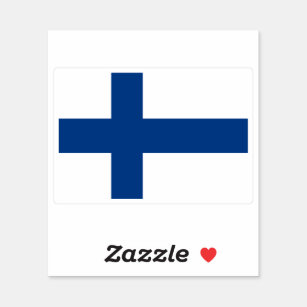 Pegatina de bandera de Finlandia