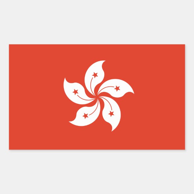 Pegatina de bandera de Hong Kong* (Anverso)
