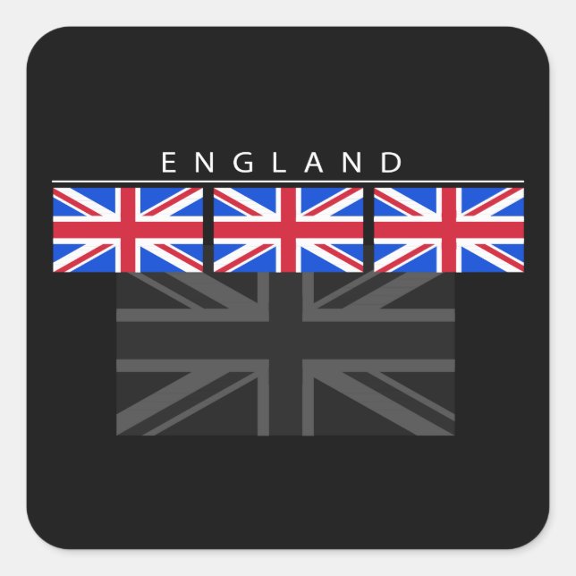 Pegatina de Bandera de Inglaterra (Anverso)