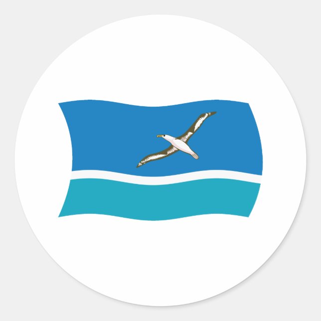 Pegatina de Bandera de la Isla de Midway (Anverso)