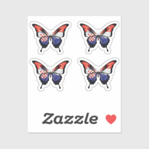 Pegatina de Bandera de la Mariposa de la cola Tras