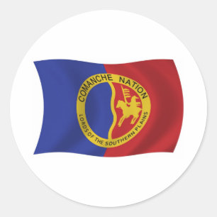 Pegatina de bandera de la nación comanche
