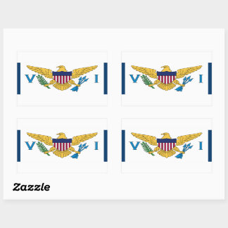 Pegatina de Bandera de las Islas Vírgenes de los E