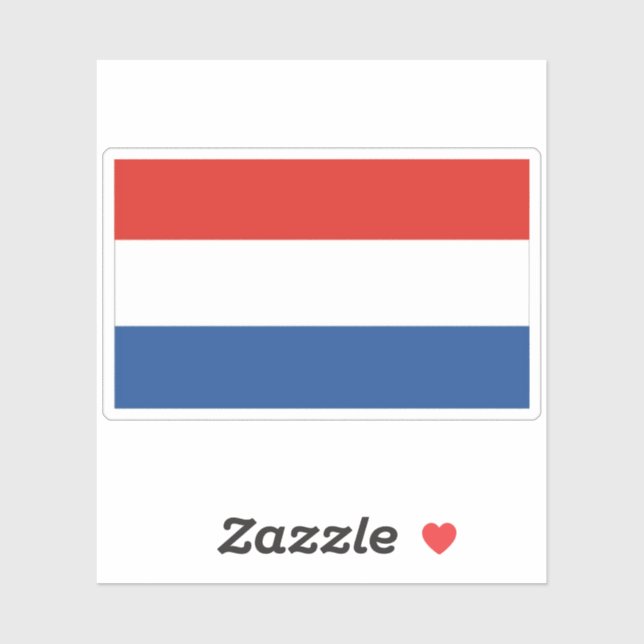 Pegatina de bandera de los Países Bajos (Hoja)