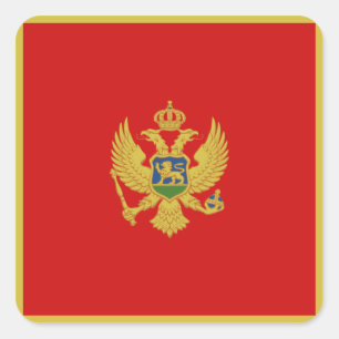 Pegatina de bandera de Montenegro