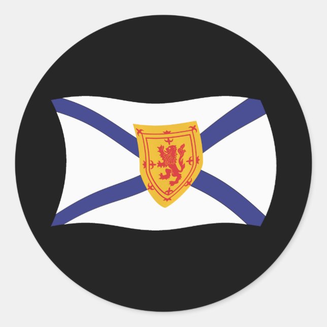 Pegatina de Bandera de Nueva Escocia (Anverso)