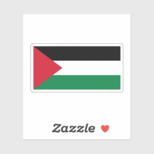Pegatina de bandera de Palestina