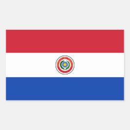 Pegatina de bandera de Paraguay