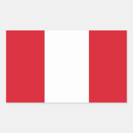 Pegatina de bandera de Perú