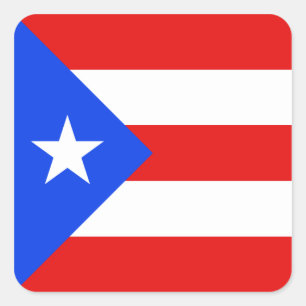 Pegatina de bandera de Puerto Rico