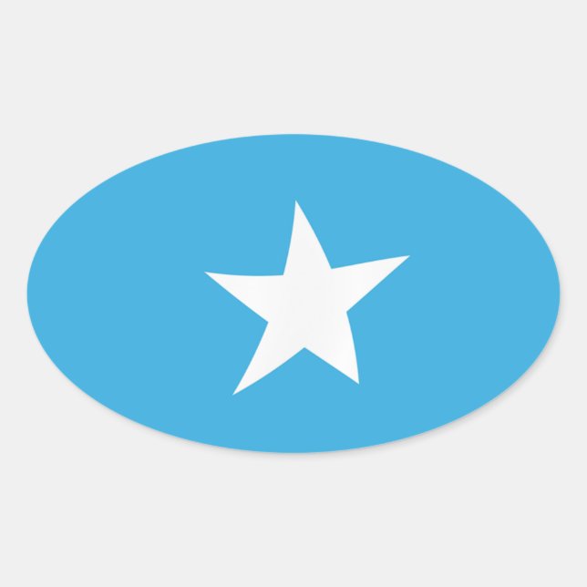 Pegatina de Bandera de Somalia (Anverso)