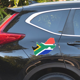 Pegatina de Bandera de Sudáfrica XL