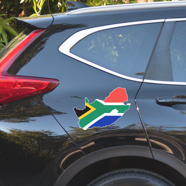 Pegatina de bandera de Sudáfrica XL (Lado del coche)