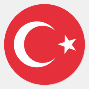 Pegatina de bandera de Turquía