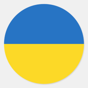 Pegatina de bandera de Ucrania