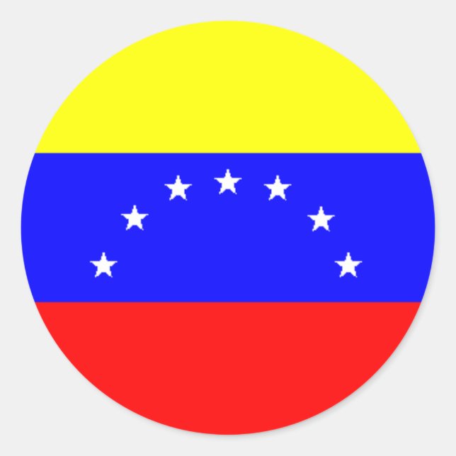 Pegatina de bandera de Venezuela (Anverso)