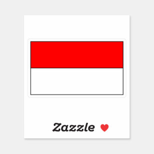 Pegatina de bandera indonesia