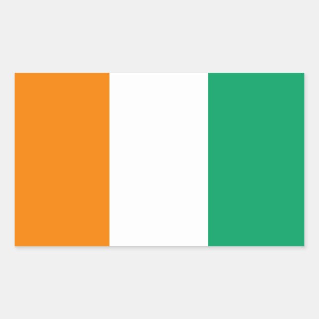 Pegatina de bandera irlandesa (Anverso)