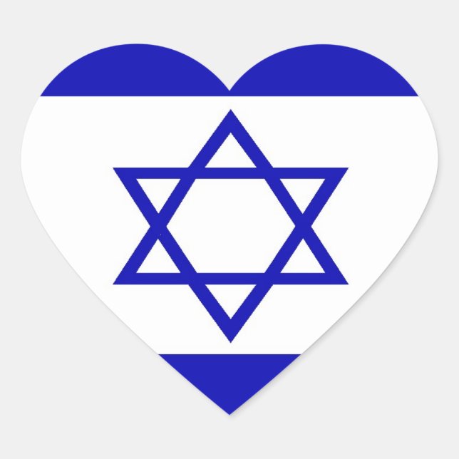 Pegatina de bandera israelí (Anverso)