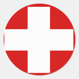 Pegatina de bandera suiza