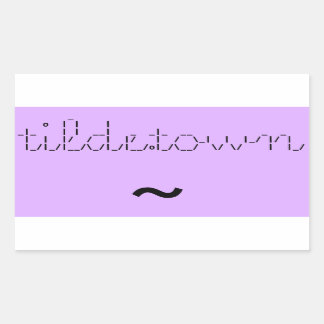 pegatina de banner de tilde.town ascii