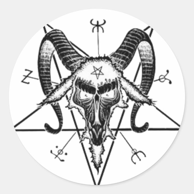 Pegatina de Baphomet (Anverso)