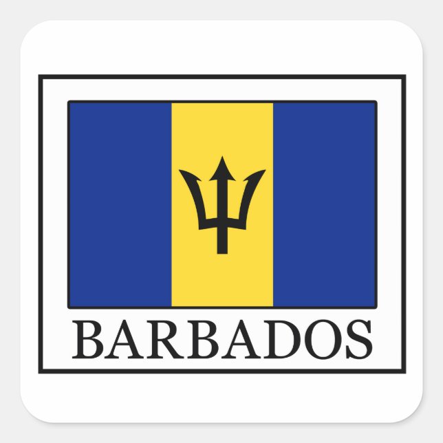 Pegatina de Barbados (Anverso)