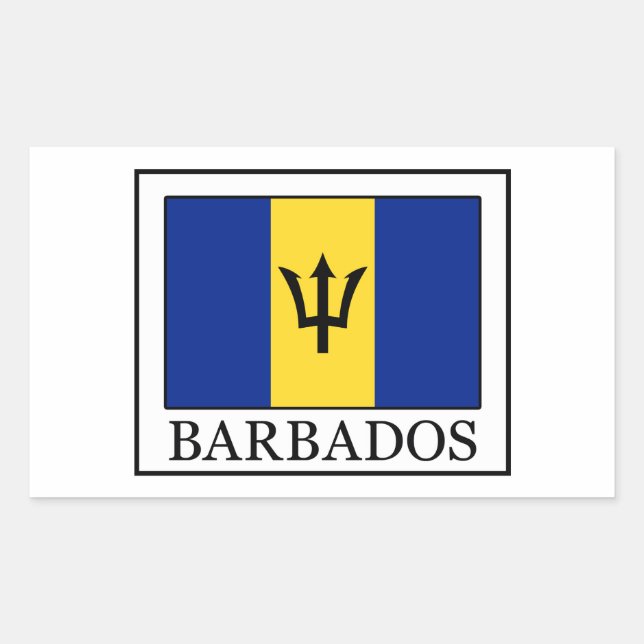 Pegatina de Barbados (Anverso)