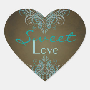 Pegatina de barrido Verde azulado de pergamino mar