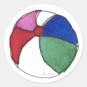 Pegatina de Beach Ball