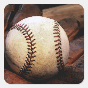 Pegatina de Béisbol Artwork Square