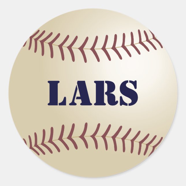 Pegatina de Béisbol Lars / Sello (Anverso)