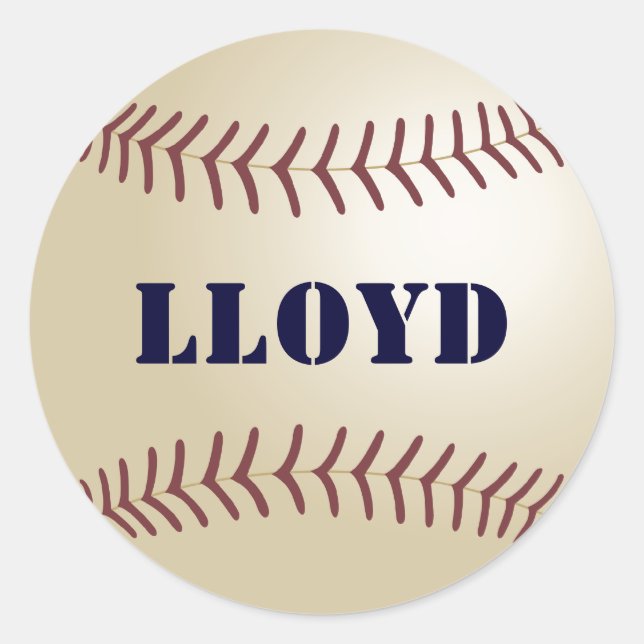 Pegatina de béisbol Lloyd / Sello (Anverso)