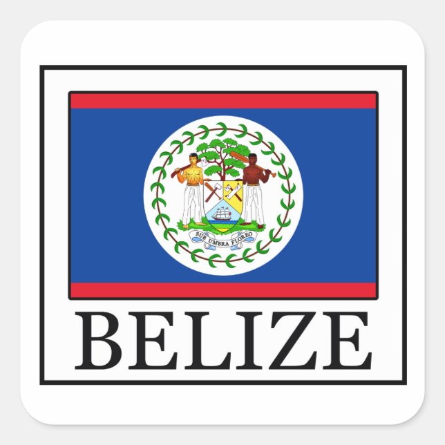 Pegatina de Belice (Anverso)