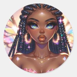 Pegatina de belleza arcoiris