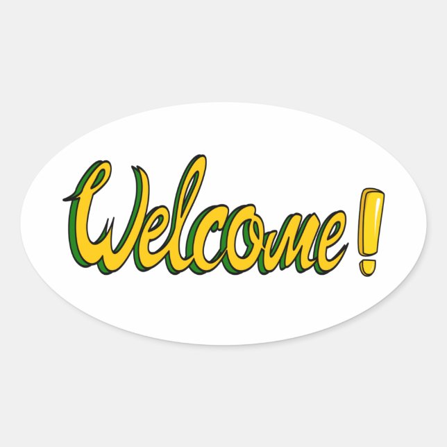 pegatina de bienvenida (Anverso)