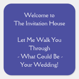 Pegatina de bienvenida