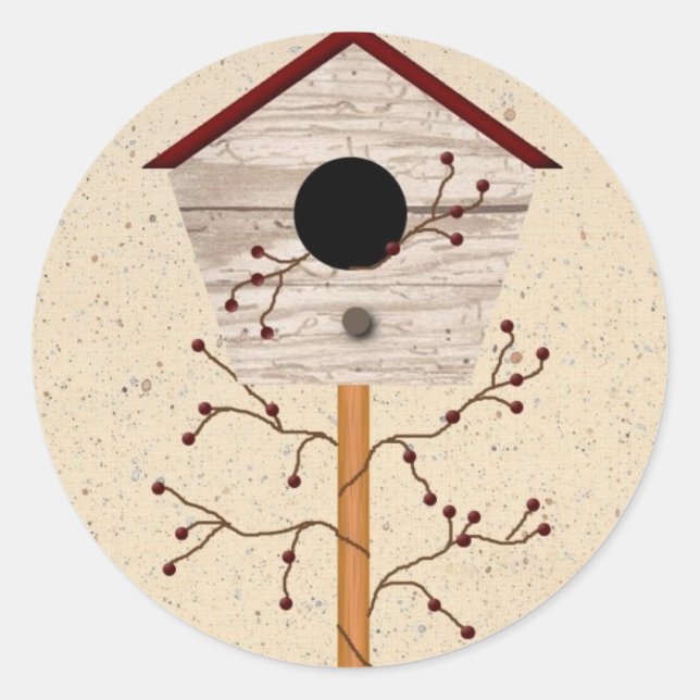 Pegatina de Birdhouse (Anverso)