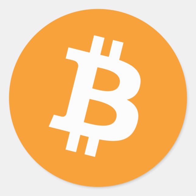 Pegatina de Bitcoin de alta calidad (Anverso)