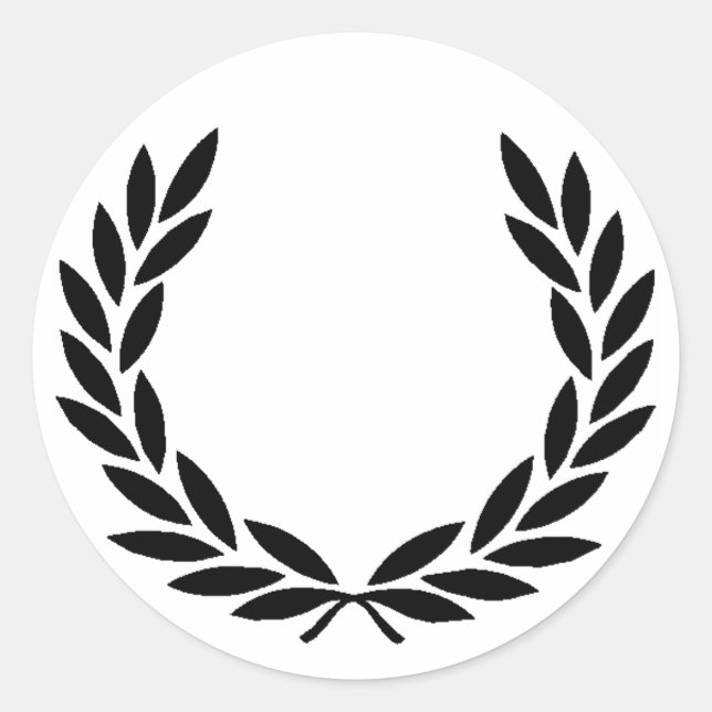 Pegatina de Black Laurel Wreath (Anverso)