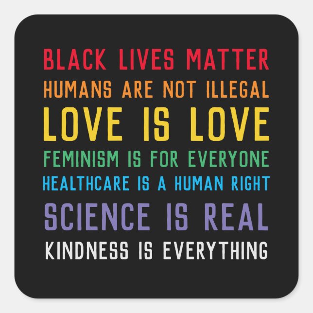 Pegatina de Black Lives Matter (Anverso)