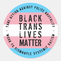 Pegatina de Black Trans Vive Matter