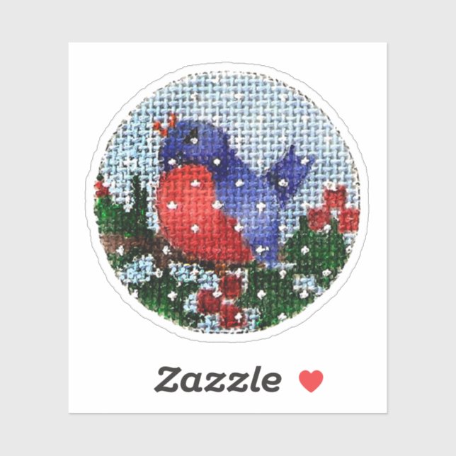 Pegatina de Bluebird (Hoja)