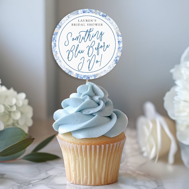 Pegatina de boda Algo Azul Antes de Casarme (DIY Favor Sticker Idea)