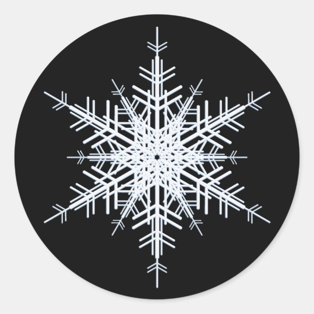 Pegatina de Boda de Invierno (Anverso)