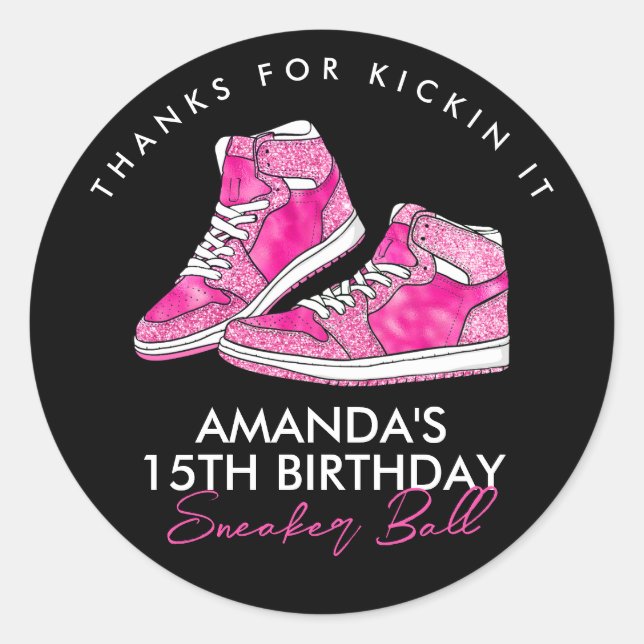 Pegatina de bolas de verano rosada (Anverso)