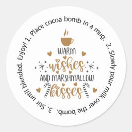 Pegatina de bomba de Holidacocoa, etiqueta de bomb